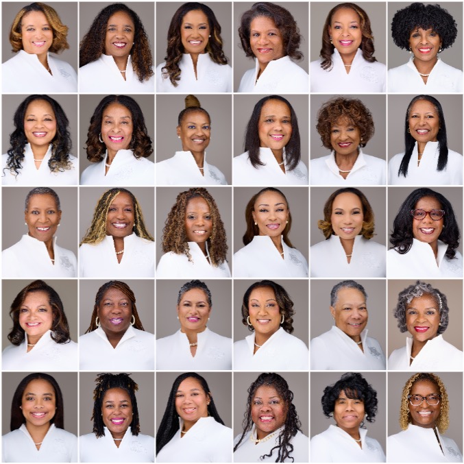 Sorority headshots group collage grid