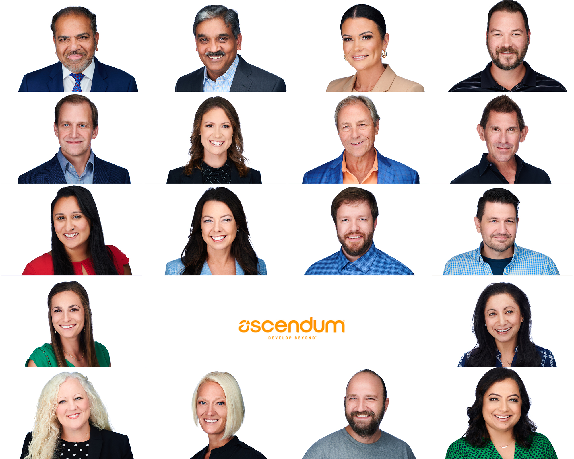 Ascendum corporate headshots grid