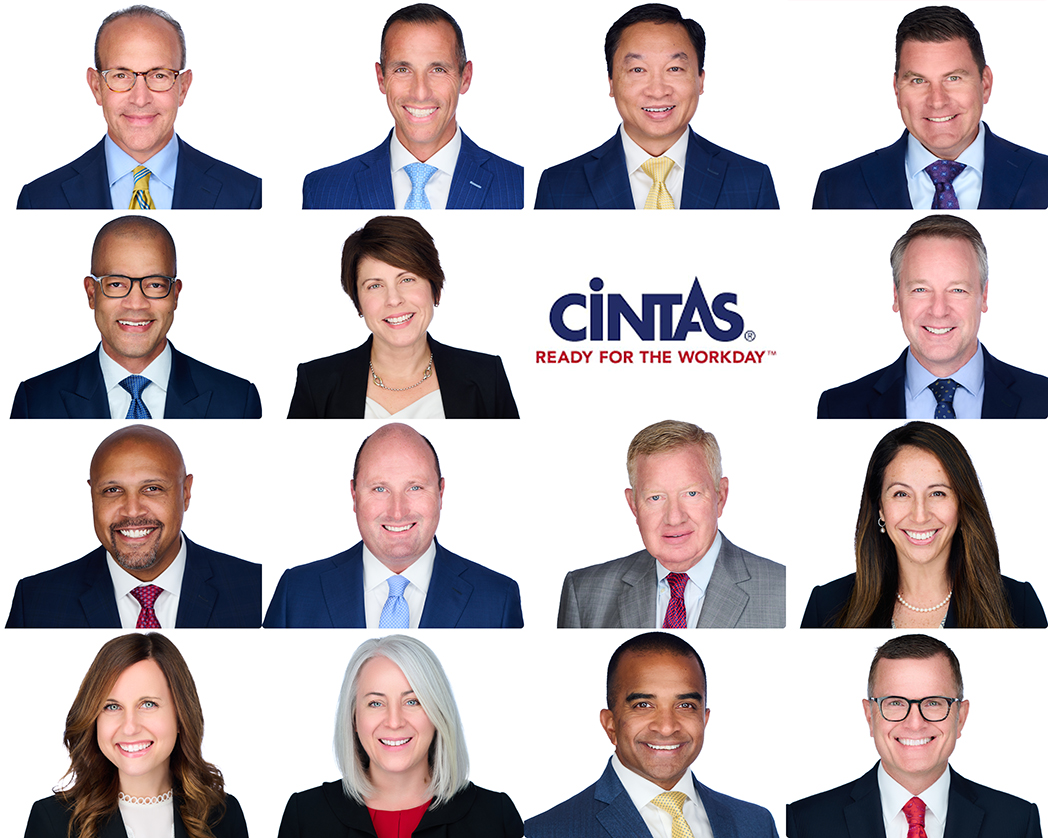 Cintas executives corporate headshots grid