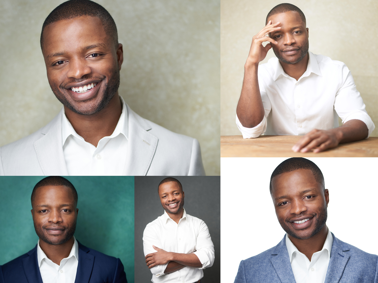 Corporate headshot collage
